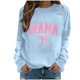 thumbnail image 1 of TaTaai Hoodies Shirts for Women Early Fall Long Sleeve Tops Vintage Graphic Outfits Tops Fashion Pullover Tees Gift, 1 of 5