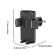 thumbnail image 3 of Soporte universal para teléfono en la rejilla de ventilación del coche con abrazadera ancha y gancho metálico | Rotación de 360° para fundas gruesas | Estabilidad de 4 bloqueos para smartphones de, 3 of 7