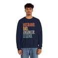 thumbnail image 4 of Engineer Husband Dad Engineering Sweatshirt Gifts Crew Neck Shirt Long, 4 of 5