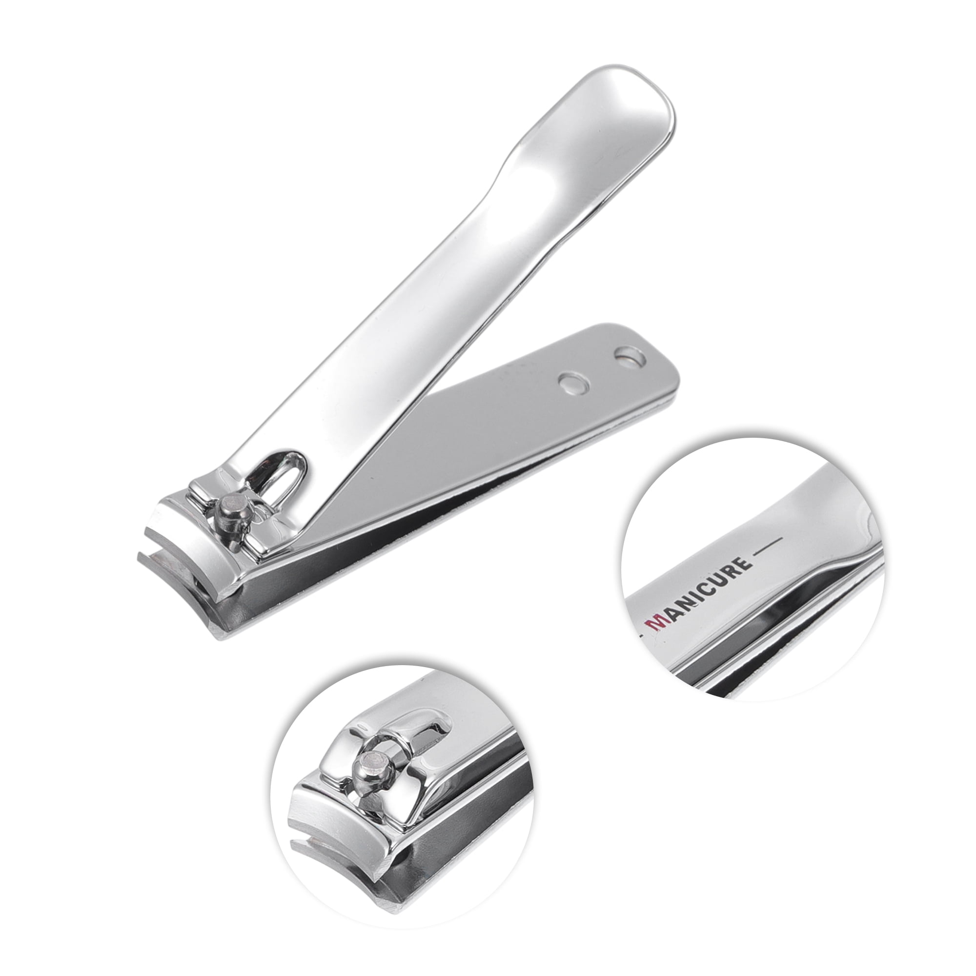 Unique Bargains 4pcs Exquisite Stainless Steel Nail Clippers Set Silver Tone
