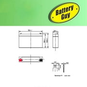 EaglePicher CF-6V7 replacement battery (rechargeable)