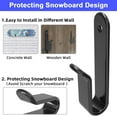 thumbnail image 3 of Horizontal Snowboard Wall Mount Clips Snowboard Wall Rack Snowboard Mount Storage Snowboard Display Wall Mount For Room, Garage, 3 of 8