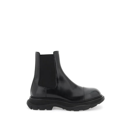 

Alexander Mcqueen Chelsea Tread Brushed Leather Ankle Men