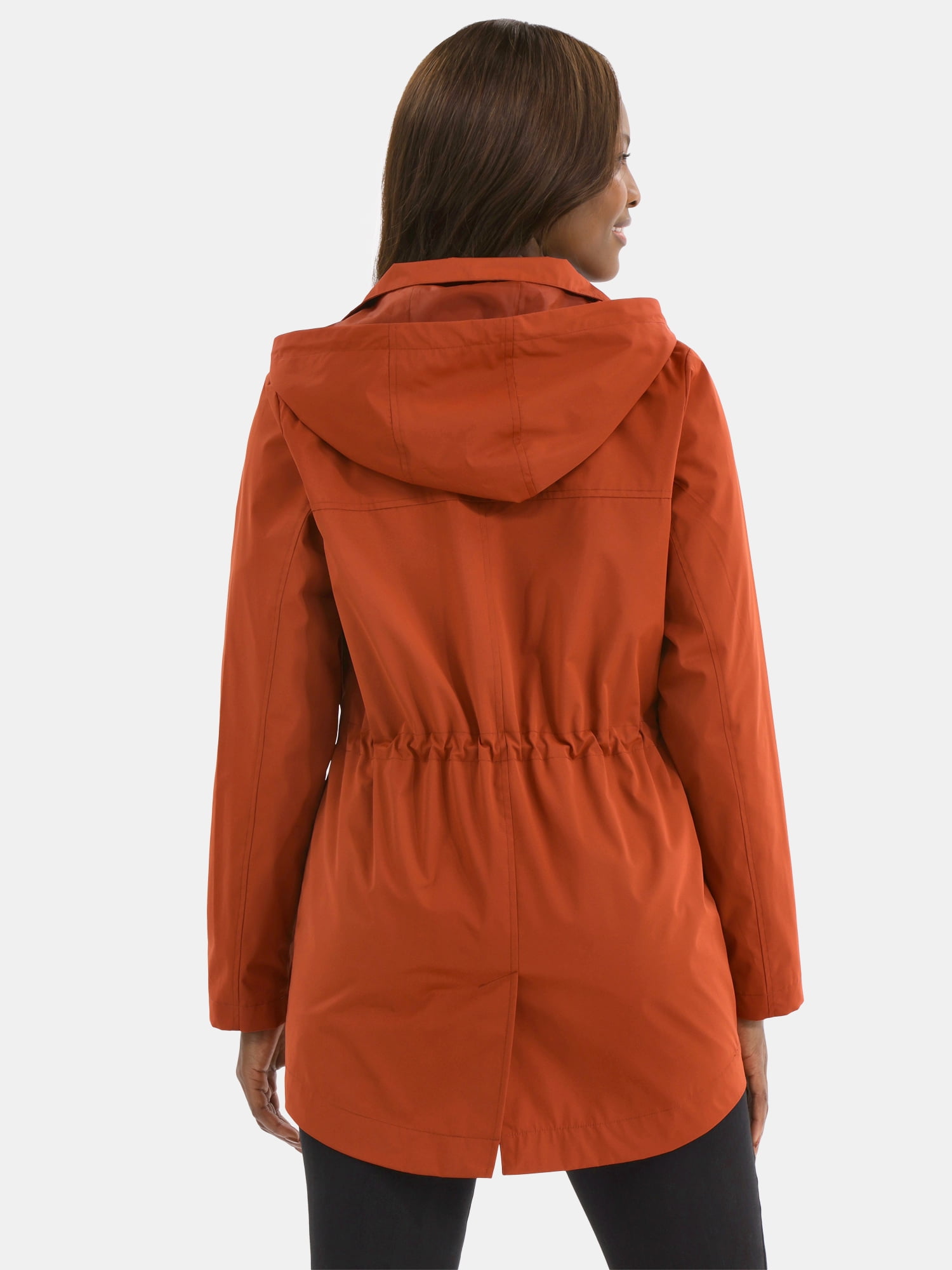 Time and Tru Women's Lightweight Anorak Jacket with Hood, Sizes XS-2X