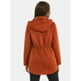thumbnail image 3 of Time and Tru Women's Lightweight Anorak Jacket with Hood, Sizes XS-2X, 3 of 5