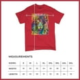thumbnail image 5 of Tee Hunt Dean Russo Colorful Lion Head T-Shirt Wild Life King Roar Men's Tee, Red, Large, 5 of 5