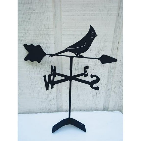 The Lazy Scroll  Cardinal Roof Mount Weathervane