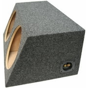 subwoofer box Dual 12 Sealed Hatch Subwoofer Enclosure Loudspeaker Cabinet, Gray Carpet