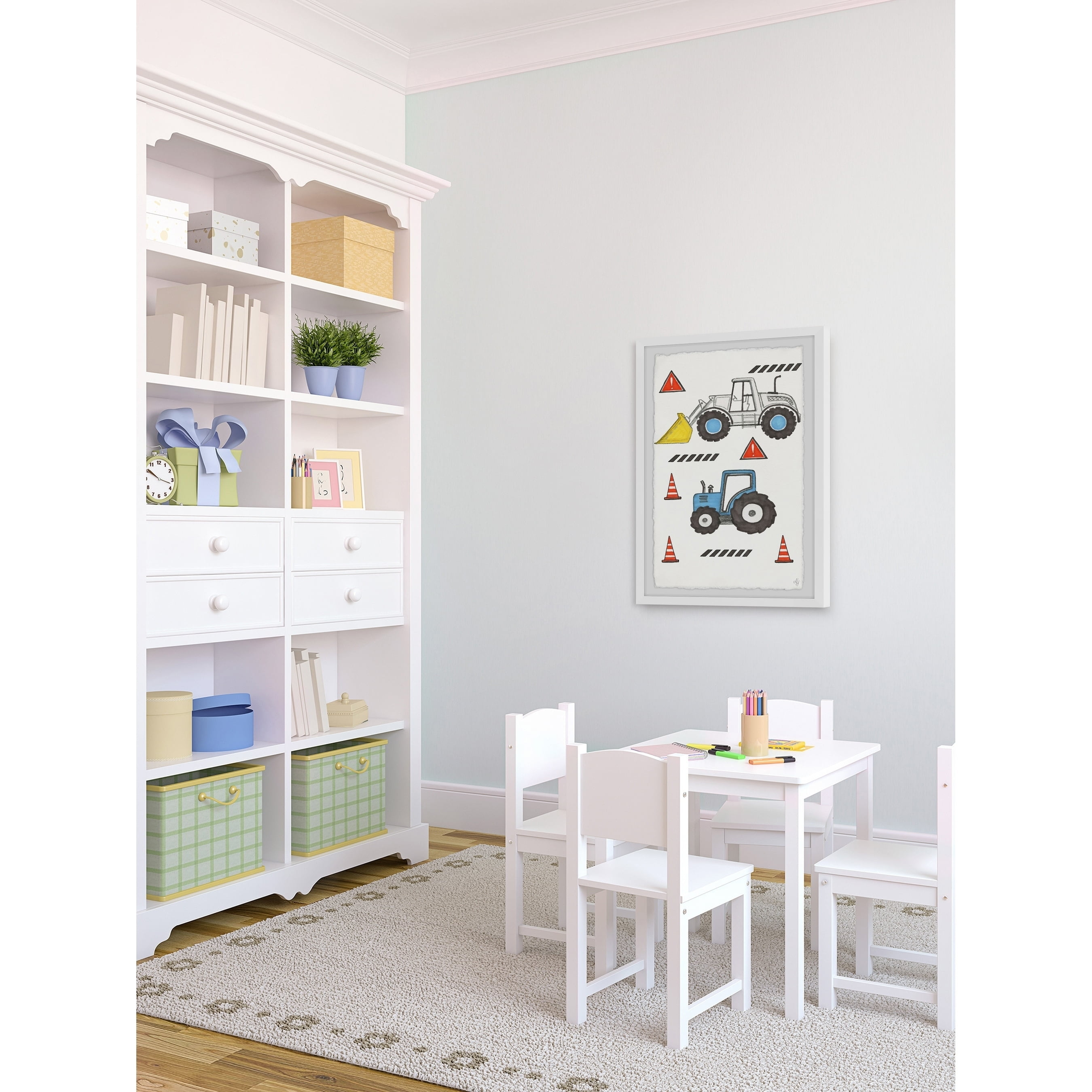Marmont Hill Little Monster Trucks Framed Wall Art