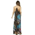 thumbnail image 2 of Sakkas Sofia Women's Spaghetti Strap V-neck Floral Print Summer Casual Maxi Dress - 435 - One Size, 2 of 5