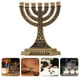 thumbnail image 2 of Candelabro religioso de aleación de candelabro judío, Menorá de Israel, 7 ramas, 2 uds., 2 of 6