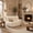 Beige, variant on Villeston Loveseat Bean Bag Chair, Oversized Reading Chair for Adults Ultra-Comfy, Fireside Floor Couch, Furniture for Living Room Bedroom,Pink