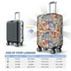thumbnail image 4 of Balery Set Of Travel Vintage Funda de equipaje, fundas para maletas, elástica, lavable, protector de maletas, compatible con maletas de 18 a 32 pulgadas-Large, 4 of 7