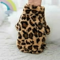 thumbnail image 6 of Dog Clothes Small Dog Autumn Winter Coat  Leopard Print Fur and Fleece Thermals Puppy Apparels Warm Dog´s Sweater Cute Products (A,S), 6 of 7