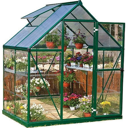 Palram Hybrid Greenhouse, 6' x 4', Green - Walmart.com