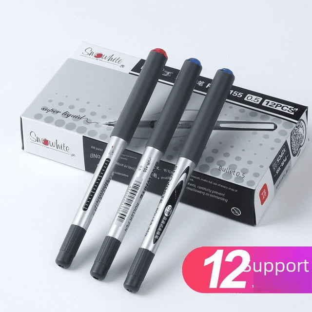 Bolígrafo de gel Snow Direct Liquid PVR155, bolígrafo de prueba, bolígrafo de punta redonda de 0,5 mm, bolígrafo para señalización