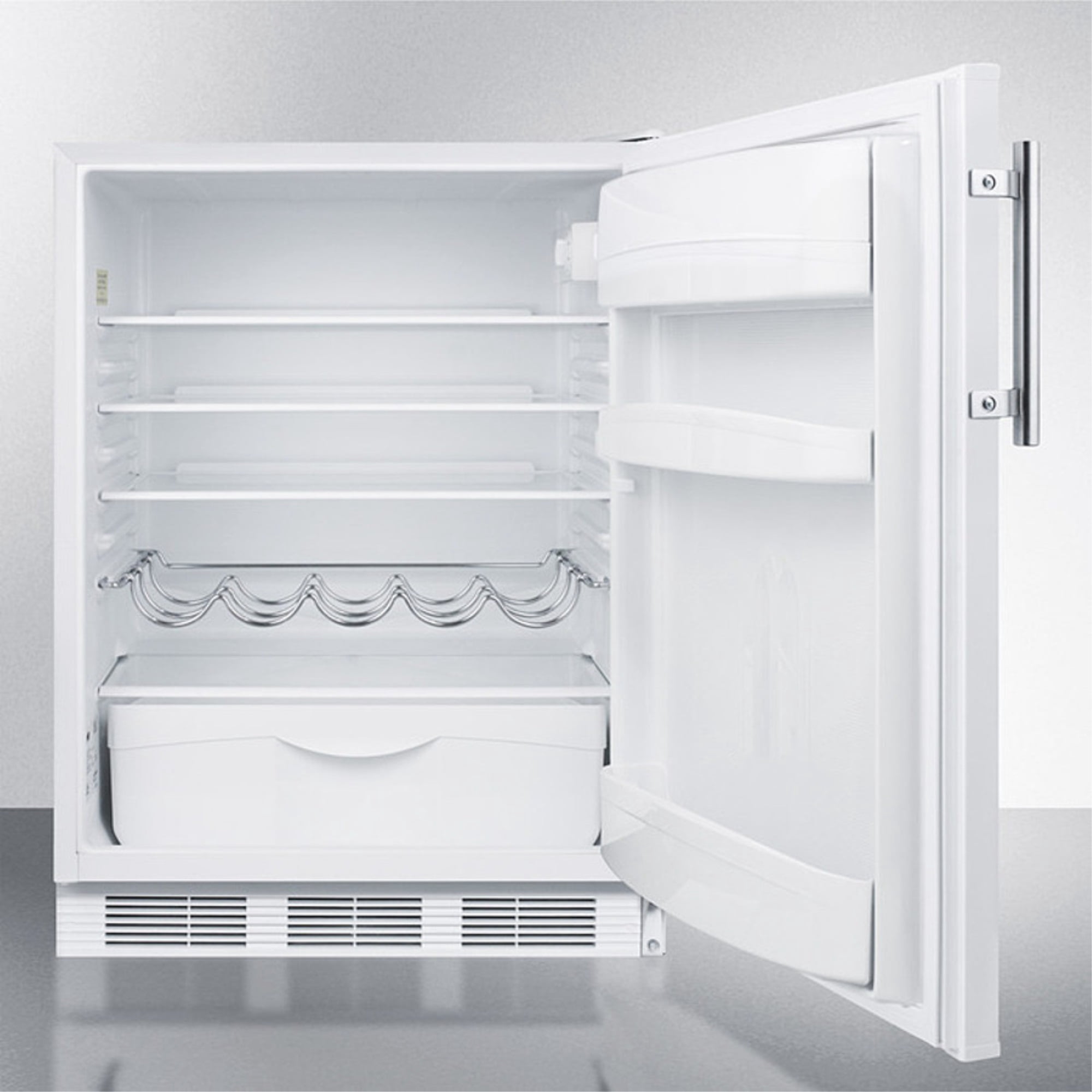 Summit FF61WBIADA 24'' Wide White Door All-Refrigerator with ADA