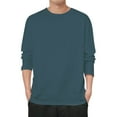 thumbnail image 1 of Sudadera de cuello redondo con forro polar para hombre: manga larga, corte ajustado, poliéster y spandex, tallas L-XXXXXL, 1 of 4