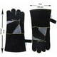 thumbnail image 4 of Guantes de cuero resistentes al calor y al fuego con costuras de Kevlar, guantes de protección térmica para trabajos con metales calientes a temperaturas extremadamente altas (16 pulgadas,, 4 of 5