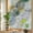 Multicolor, variant on Abstract Ink Window Privacy Film, Green Yellow Blue Ink Splatter Bubbles Drops Stained Glass Rainbow Film Decorative Window Clings, Static Cling Sun Blocking Stickers 17.7" x 39.3"