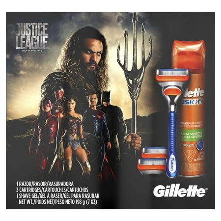 Gillette Fusion Razor Justice League Shave Gift Pack - 5 (Best Way To Shave And Not Get Razor Bumps)