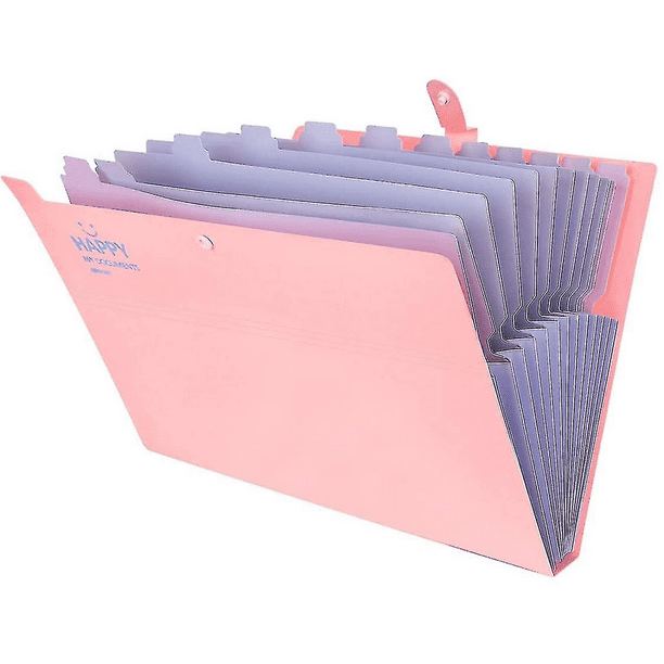 Carpeta con compartimentos A4, Carpeta para documentos A4 Carpeta de archivos portátil expandible A4 Carpeta con compartimentos A4