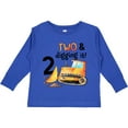 thumbnail image 3 of Inktastic Two and Digging It Bulldozer 2nd Birthday Boys or Girls Long Sleeve Toddler T-Shirt, 3 of 5