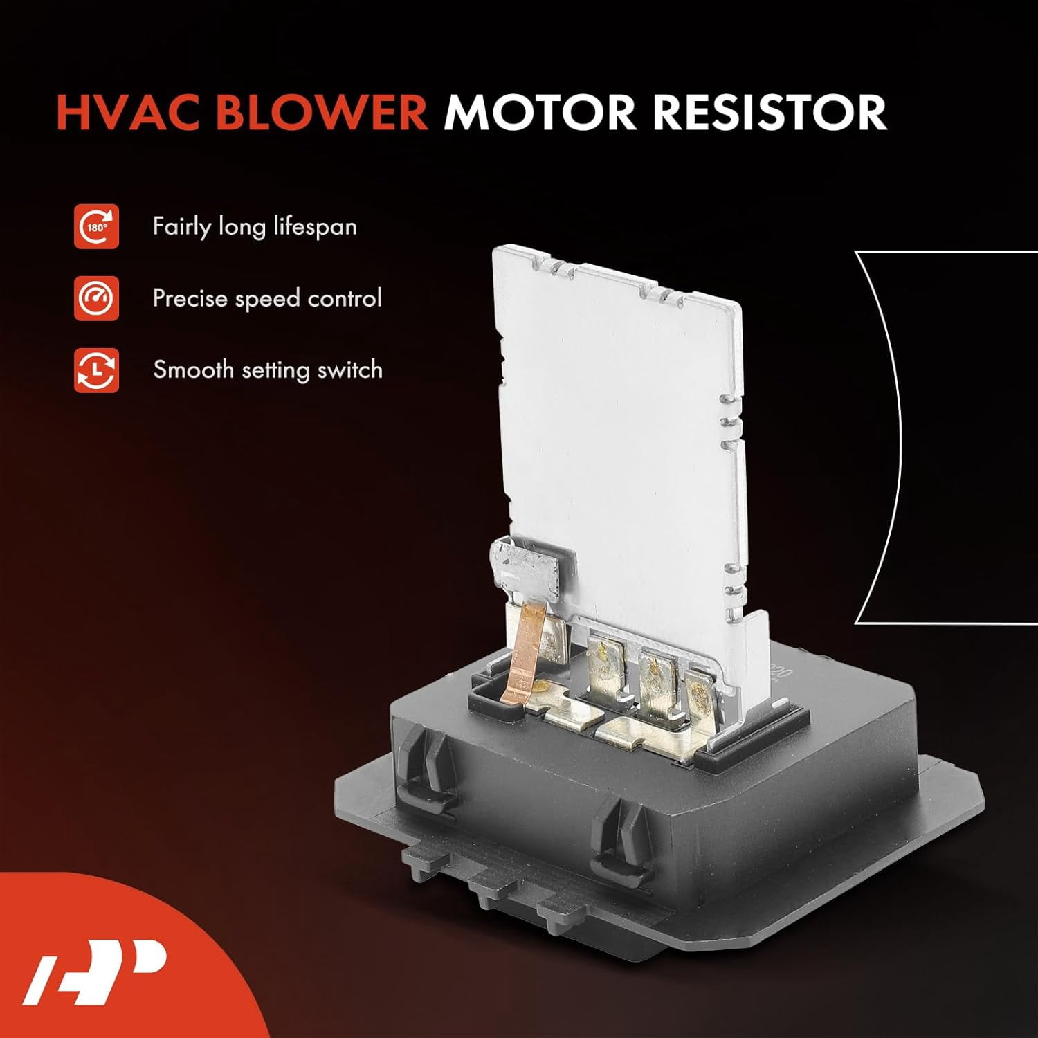 A-Premium HVAC Blower Motor Resistor Compatible with Jeep Grand Cherokee, Commande, 2008 2009 2010, Without Automatic Temperature Control, Replace# GS3L61B15, 68057463AA