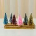 thumbnail image 4 of Trayknick Mini Arbre de Noël Base en Bois Réaliste Arbre de Pin Miniature pour Fête Décorations de Bureau Festives Rouge 4 Pcs, 4 of 13