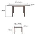 thumbnail image 4 of Mesa de Comedor de Aluminio Extensible Apta para Exterior Duradera de Aluminio y Cristal, Modelo Lyra II, 4 of 4