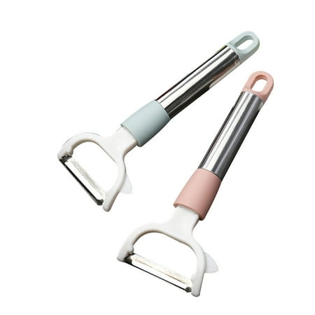 

4pcs Practical Peeling Tool Durable Stainless Steel Fruit Vegetable Peeler Household Easy Operate Peeler Kitchen Gadget (Random