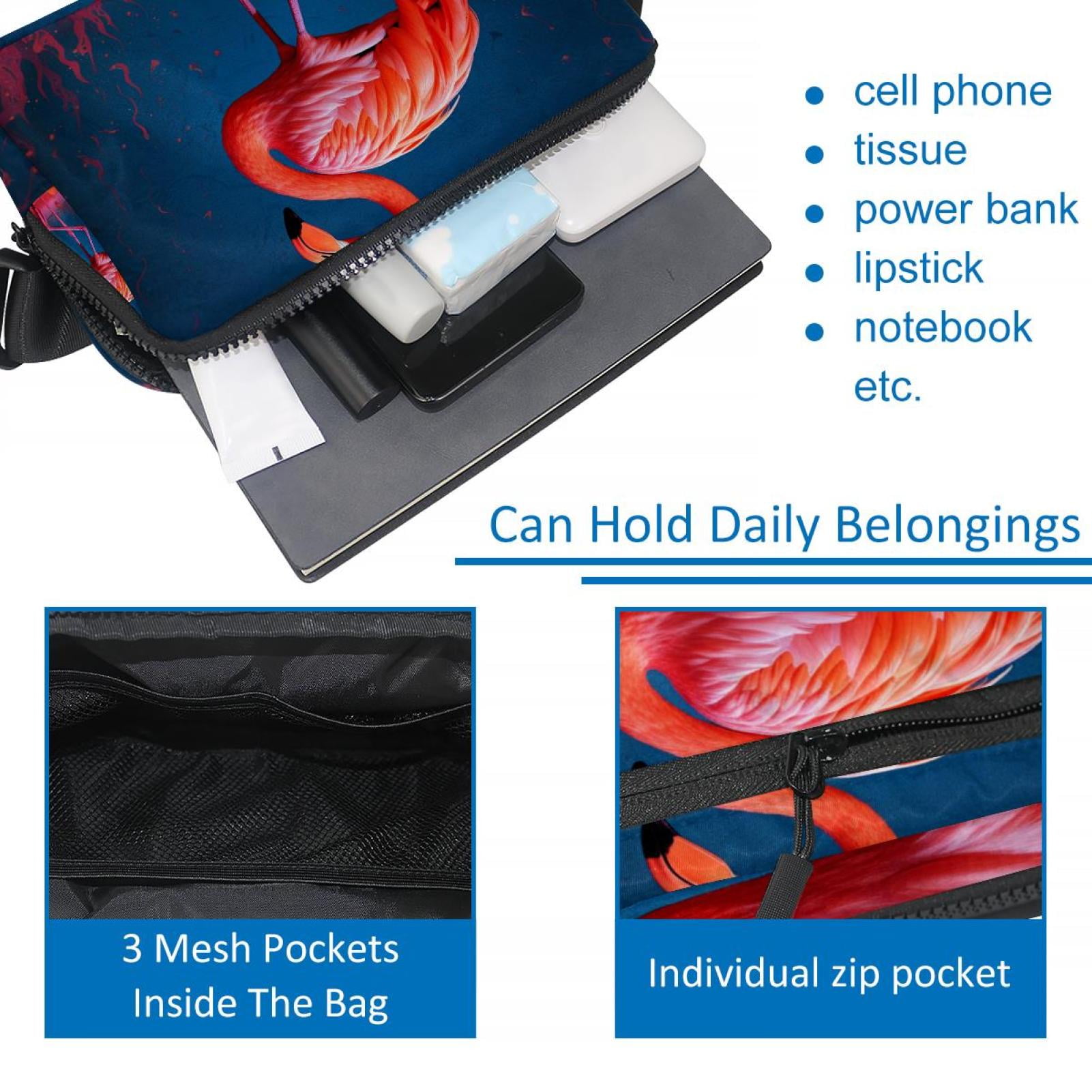 Flamingo Lightweight Adjustable Waist Bag with Extension Strap for Men and Women - Fanny Pack Money Belt