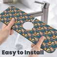 thumbnail image 6 of Vsdgher Squirrel Garden Delight Kitchen Sink Splash Guard Faucet Mat -1 PC Super Absorbent Fast Drying Mat Sink Gadgets-Splash, Bathroom,Sink Mat,(15" X 5.5" ), 6 of 7