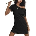 thumbnail image 3 of Avidlove 2 Pack Women Nightgowns Sleapwear Short Sleeve Sleepshirt Soft Sleepdress Casual Pajama Dress S-XXL, 3 of 7
