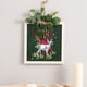thumbnail image 2 of Cateissary Decoración colgante de Navidad, pequeño adorno de vacaciones, artesanía de interesante, colgante de Navidad, colgantes para Kits de decoración para fiestas alce verde, 2 of 6