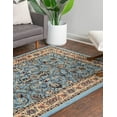 thumbnail image 3 of Rugs.com Yasmin Collection Rug – 9' x 12' Light Blue Medium Rug Perfect For Living Rooms, Large Dining Rooms, Open Floorplans, 3 of 4