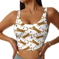 thumbnail image 2 of Uemuo Leopard Print Pattern Women's Sports Bra - High Impact Support, Breathable, and Comfortable Athletic Bra for Running, Yoga, and Workouts, 2 of 9