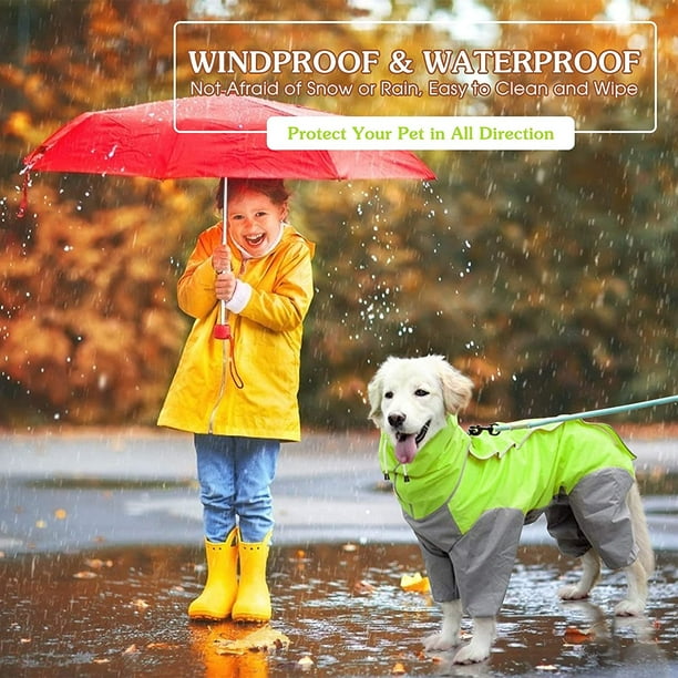 Dog raincoat outlet walmart