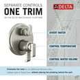 thumbnail image 4 of Delta T27889 Tetra 17 Series Pressure Balanced Valve Trim - Lumicoat Champagne Bronze, 4 of 5