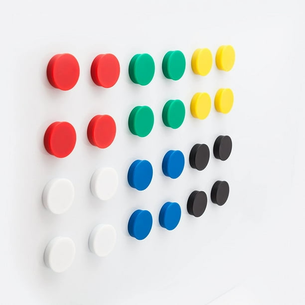 Round Fridge Magnets, Button Shaped, Small Colorful Magnetic Discs for  Kitchen, Cabinet or Classroom, Perfect Whiteboard Supplies for Teachers 