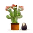 thumbnail image 4 of Muñeco Electrónico De Cactus Que Canta Y Baila, Figuras De Acción De Juguete De Felpa De Cactus Para Decoración Del Hogar Para Niños Que Juegan Guardurnaity HA034989-00, 4 of 6
