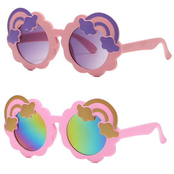 GJX 2Pcs Baby Sunglasses Toddler Boy Sunglasses Girls Sunglasses,Style1
