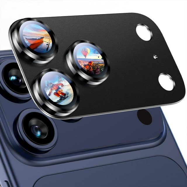 Protector metálico de vidrio para lente de cámara del iPhone 17 Pro Max Uyiton