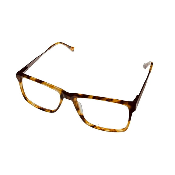 Lucky Brand Mens Tortoise Rectangle Plastic Eyewear Frame, D409 56mm