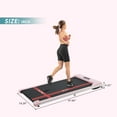 thumbnail image 2 of 2-in-1 Under Desk Treadmill Walking Pad 2.5HP Walking Jogging Running Machine for Home/Office Use,Pink, 2 of 8