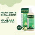 thumbnail image 3 of Vansaar Aloe Vera Juice For Glowing Skin & Healthy Hair, 100% Natural, Cold Pressed With Pulp, 1L 2.2lbs, 3 of 5
