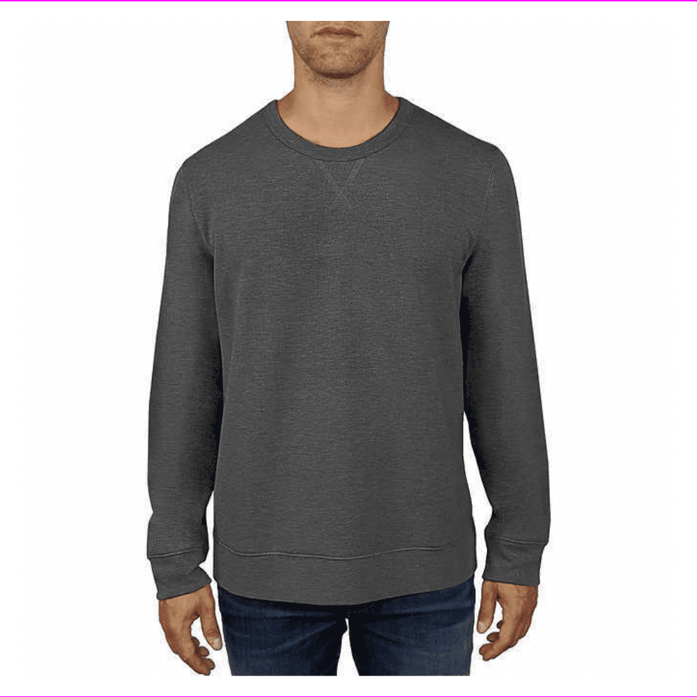 Jachs Mens Crew Neck Pullover Sweater Charcoal XXL