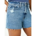 thumbnail image 4 of Free Assembly Women's 90's Cut Off Denim Shorts, 4 of 5