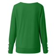 thumbnail image 3 of NAMTYQX Womens Long Sleeve Tops V Neck Warm Solid Lounge Knit Womens Pullover Sweaters Loose Long Sleeve Green Size L, 3 of 4