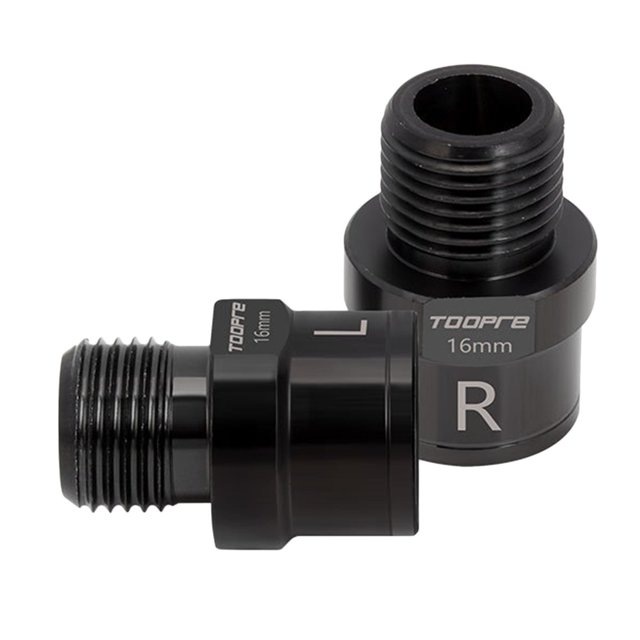 Soidarity 1 par de espaciadores de Pedal extensor de Pedal de bicicleta izquierda derecha adaptador negro 16mm Ciclismo Negro 16 mm